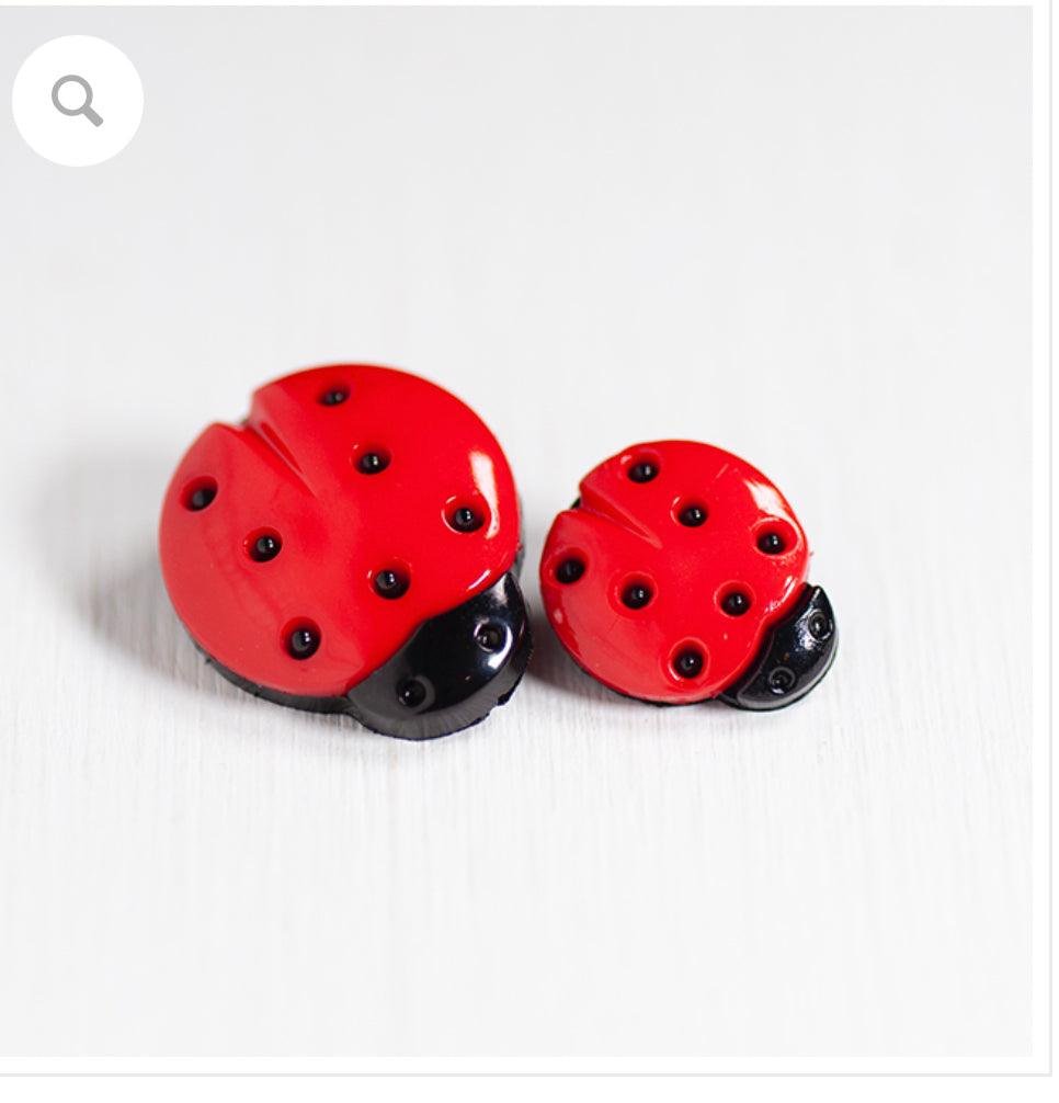 15mm Ladybird Buttons