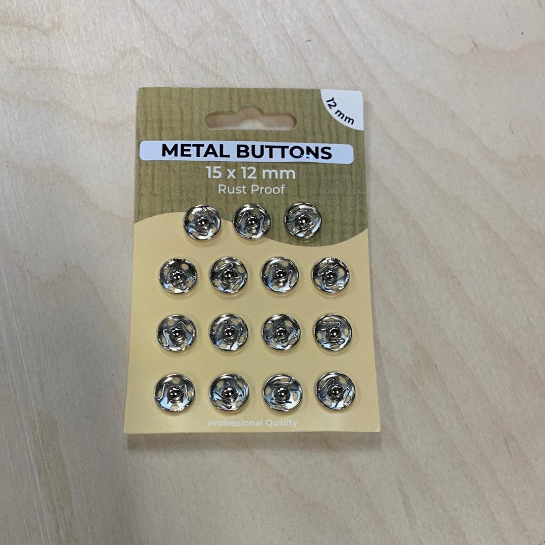 Metal Buttons 12mm