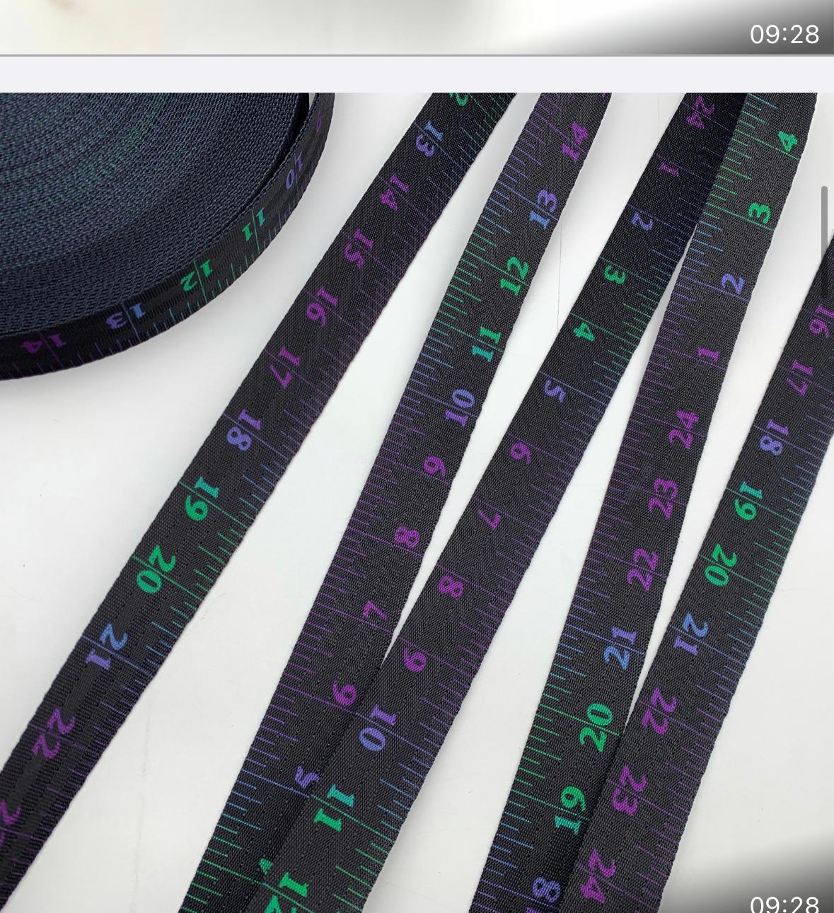 Tape Measure Inches 25mm Seatbelt Webbing Tape