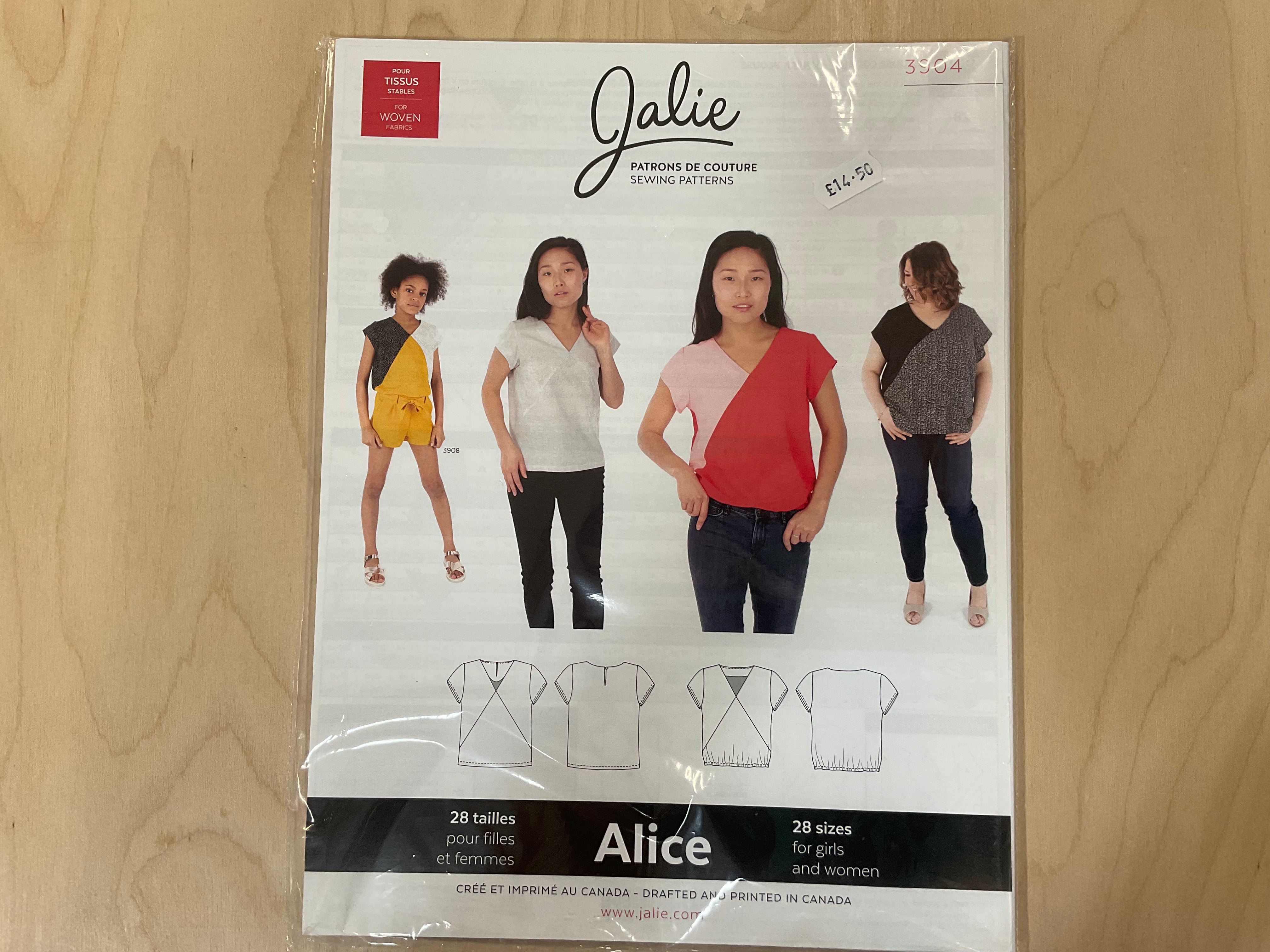 Alice V neck blouse JALIE Girls and Women Sewing  Pattern