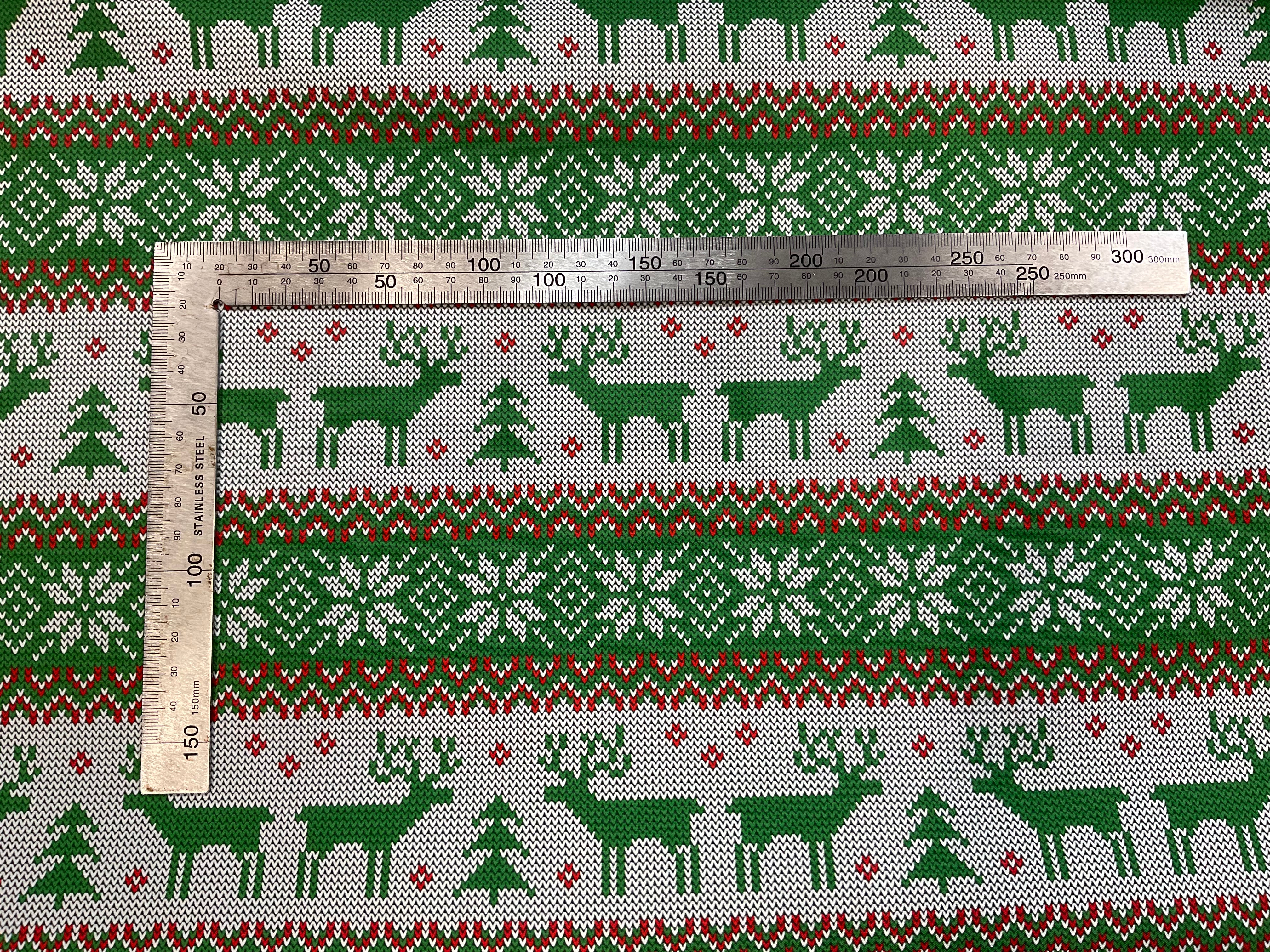 Deer Green Christmas Jumper Softshell