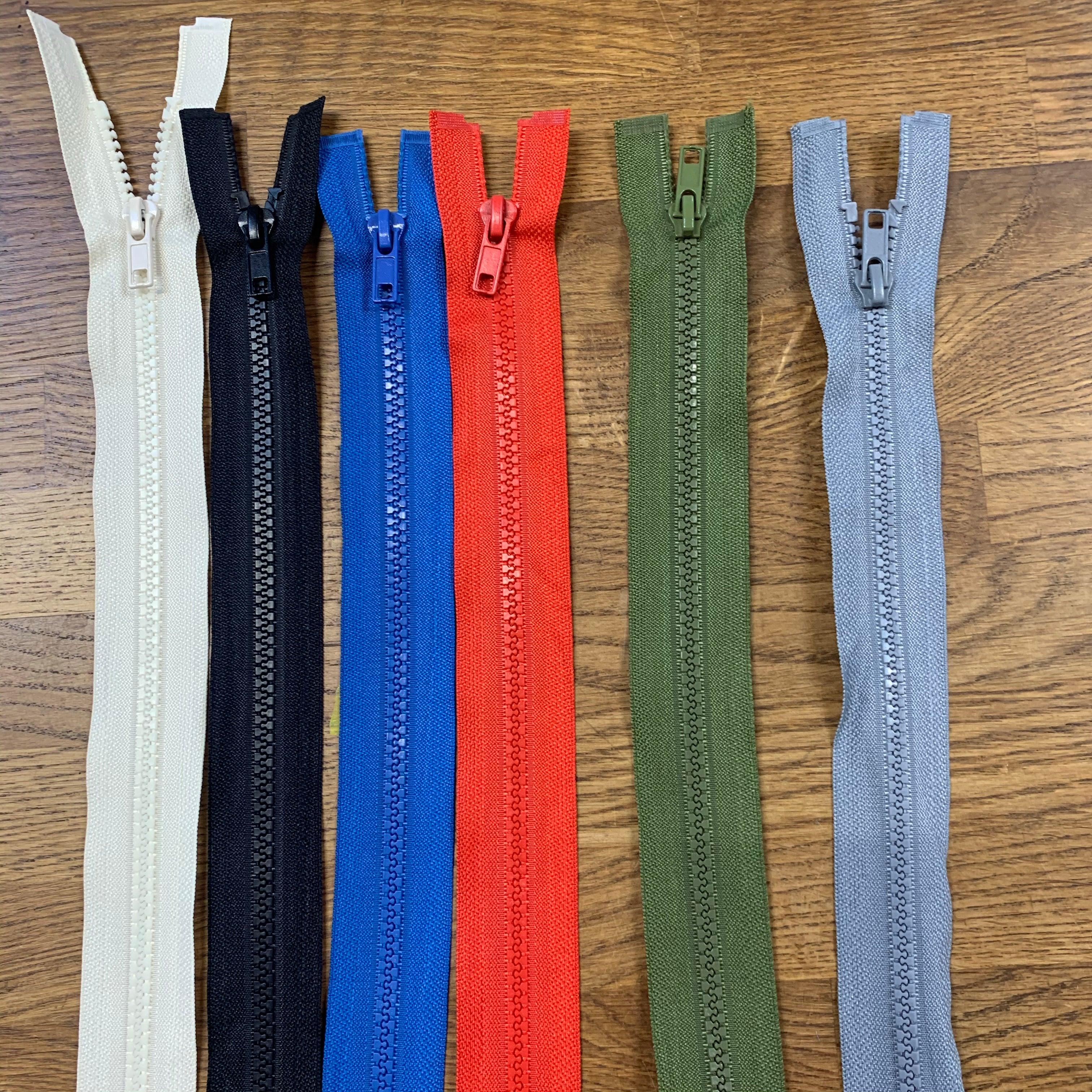 Chunky Zips - Open Ended various size and colour
