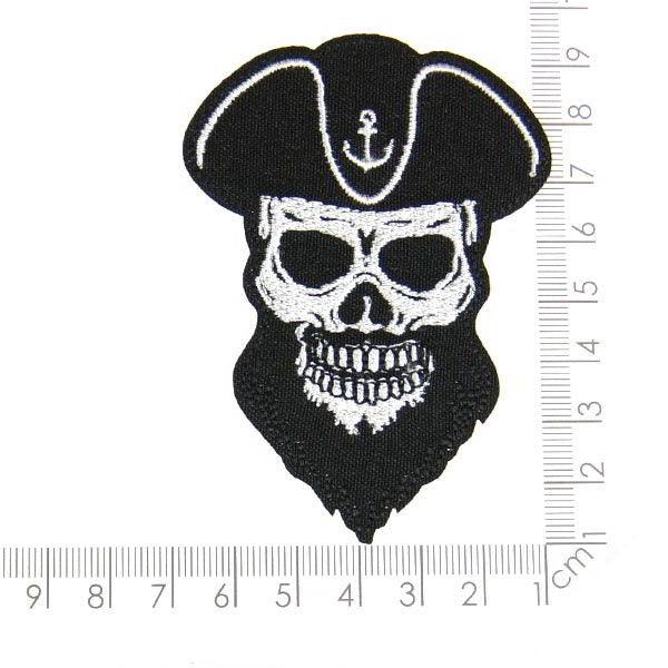 Pirate Skull Iron on Patch/Appliqué