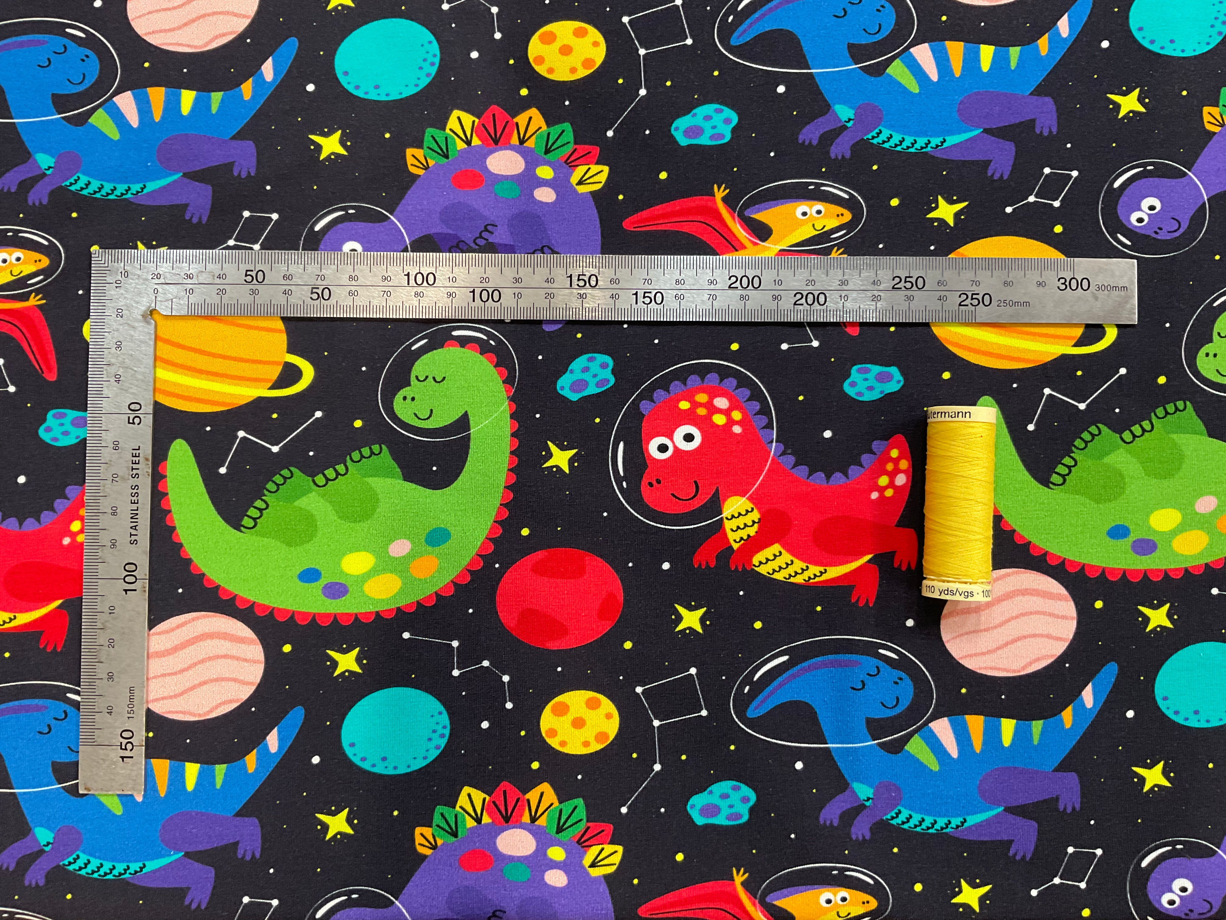 Space Dino Cotton Jersey