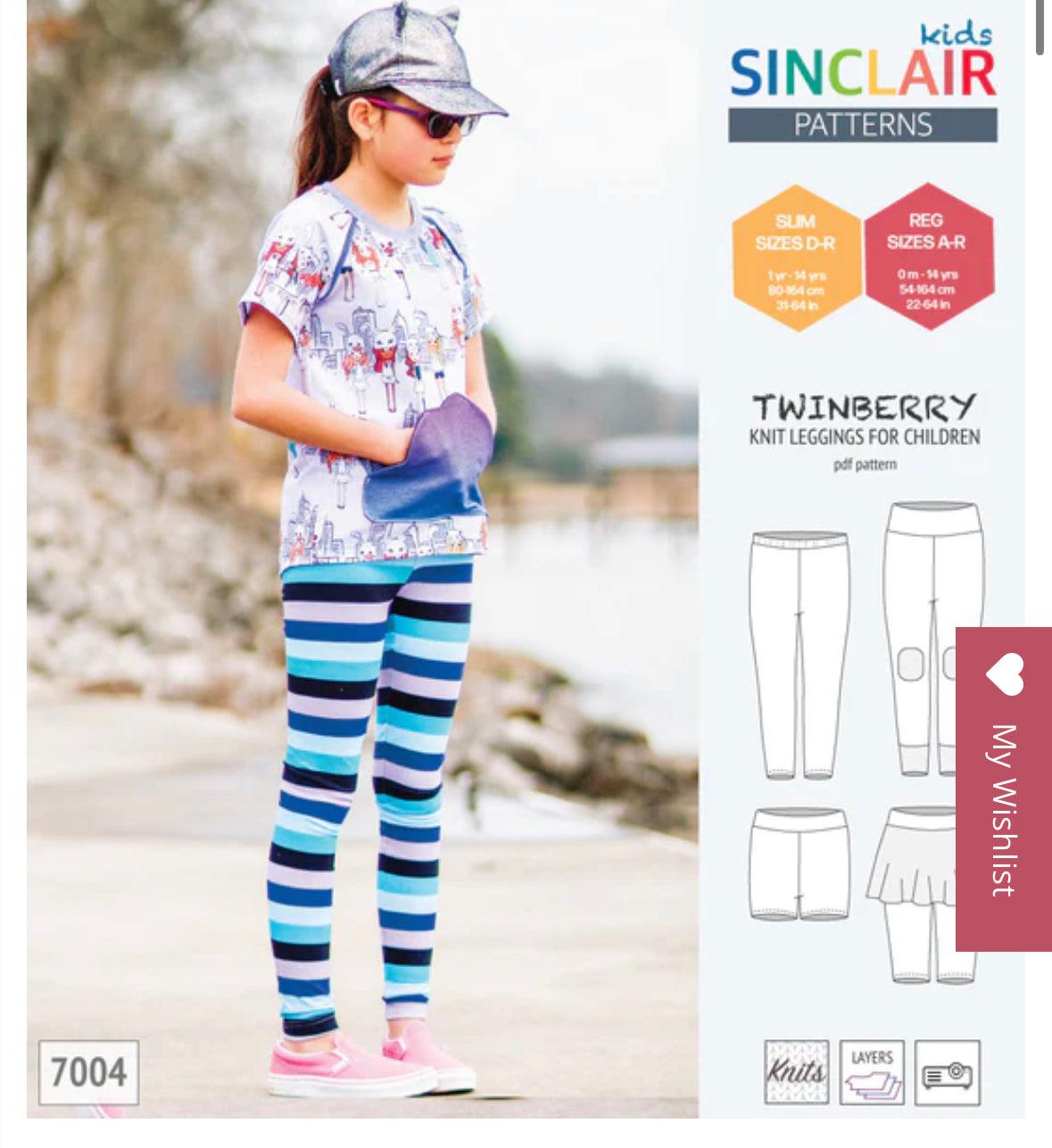 Twinberry Leggings for Children Sinclair Sewing Pattern