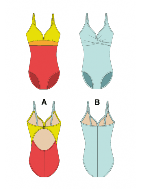 One Piece Swimsuit JALIE Woman’s and Girls Sewing Pattern