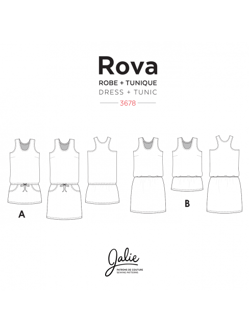 Rova Tank Dress JALIE Woman’s and Girls Sewing Pattern