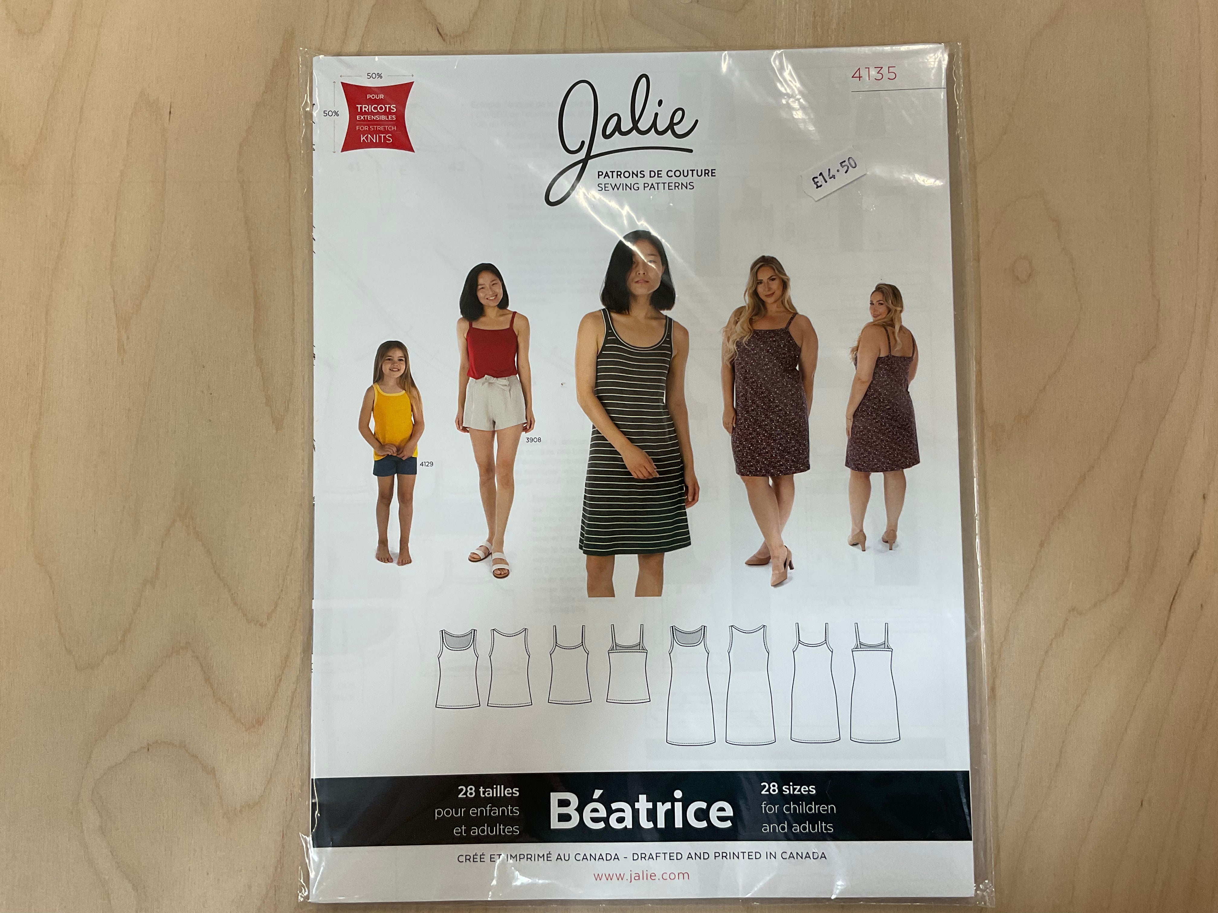 Beatrice Dress JALIE Children and Adults Sewing Pattern