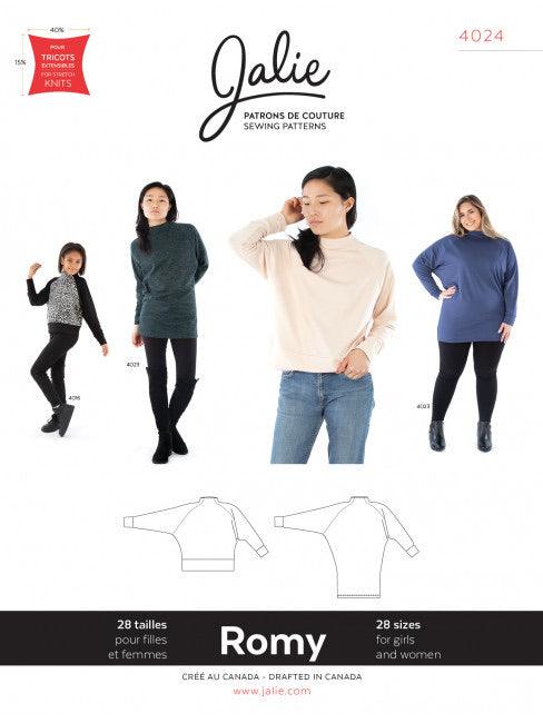 Romy Sweater and Tunic JALIE Woman’s and Girls Sewing Pattern