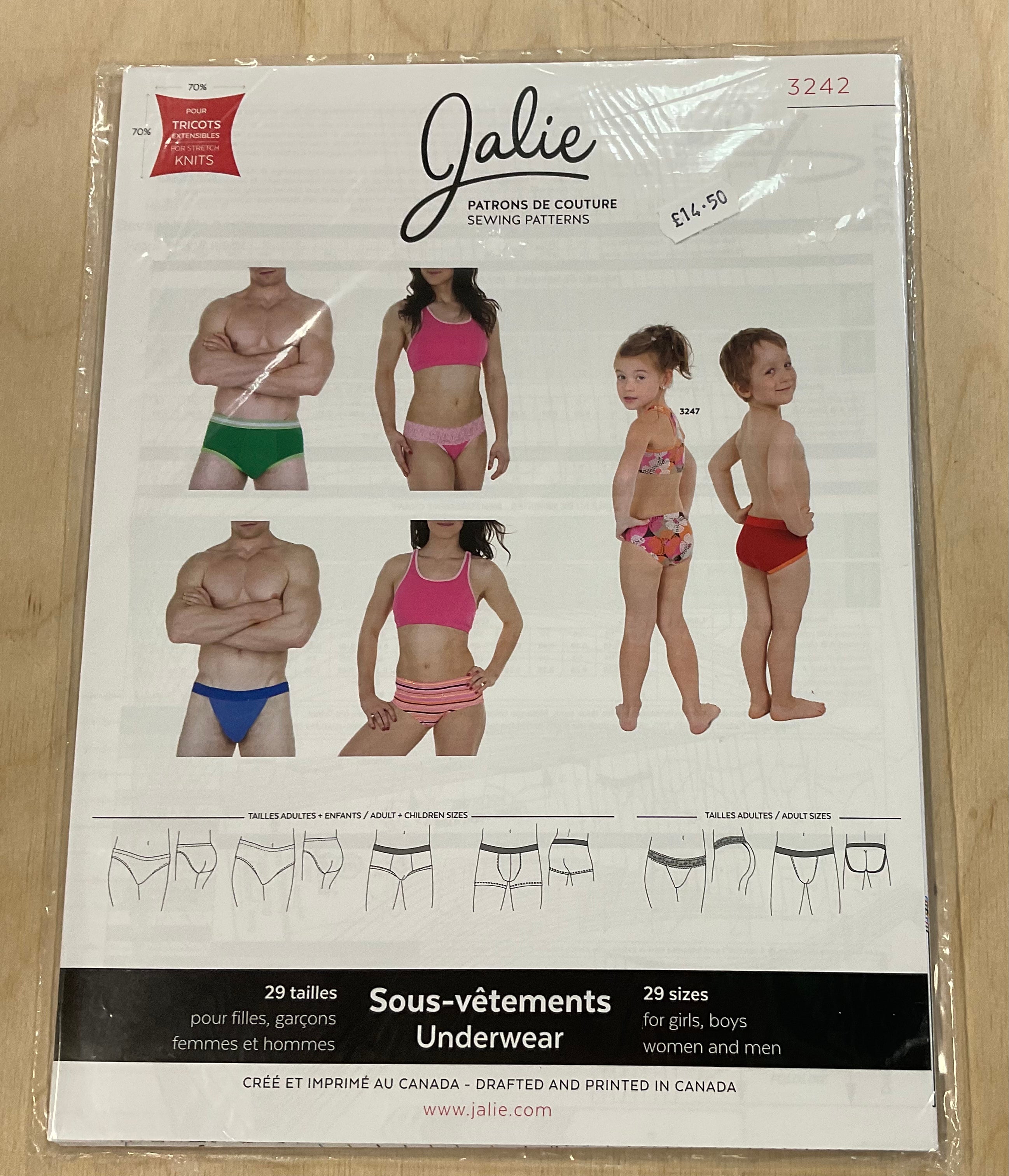Underwear JALIE Children and Adults Sewing Pattern