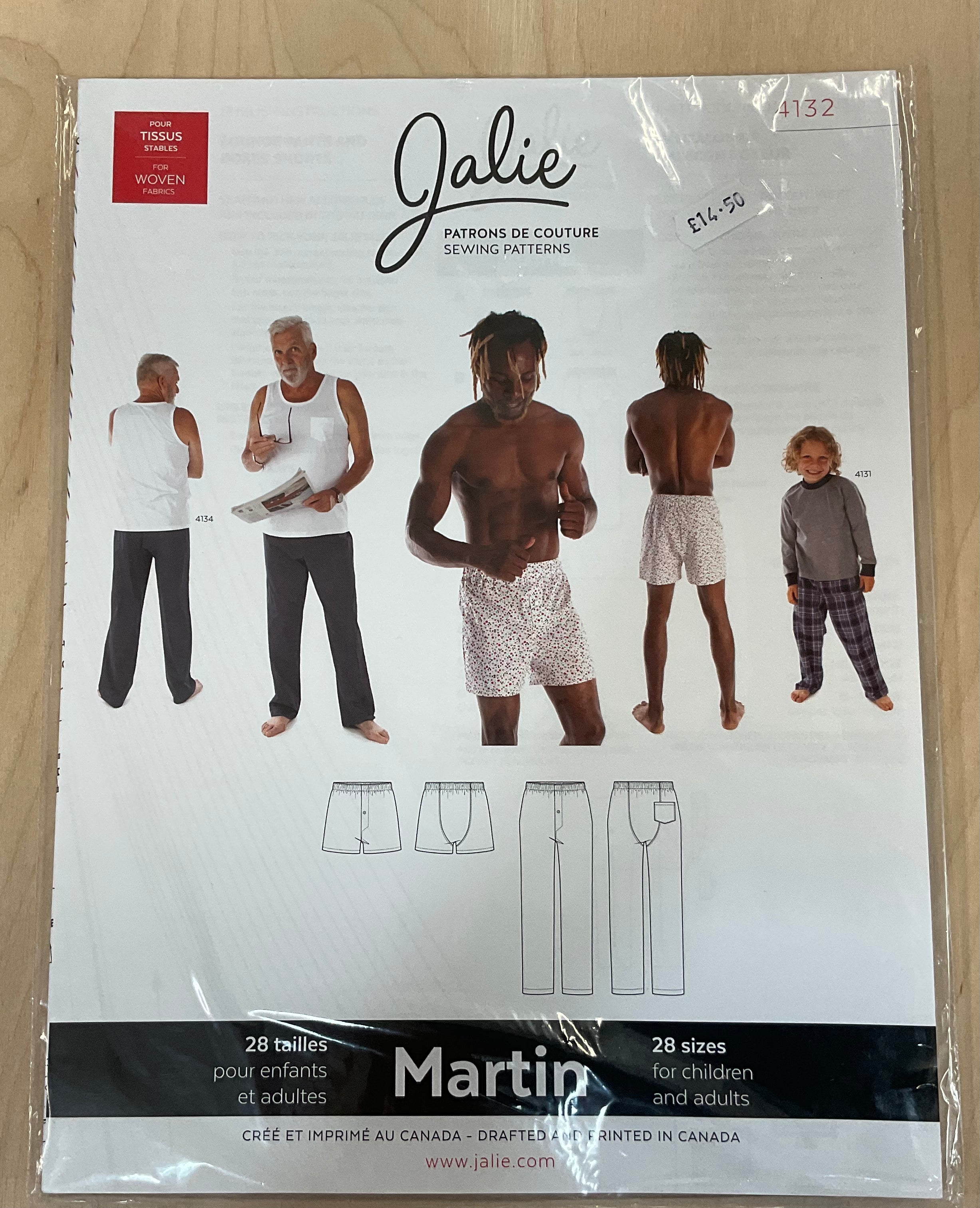 Martin Lounge Pants and Boxer Shorts JALIE Children and Adults Sewing Pattern