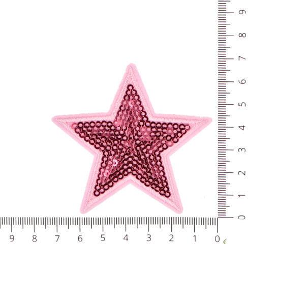 Sparkly star Pink Patch/Appliqué