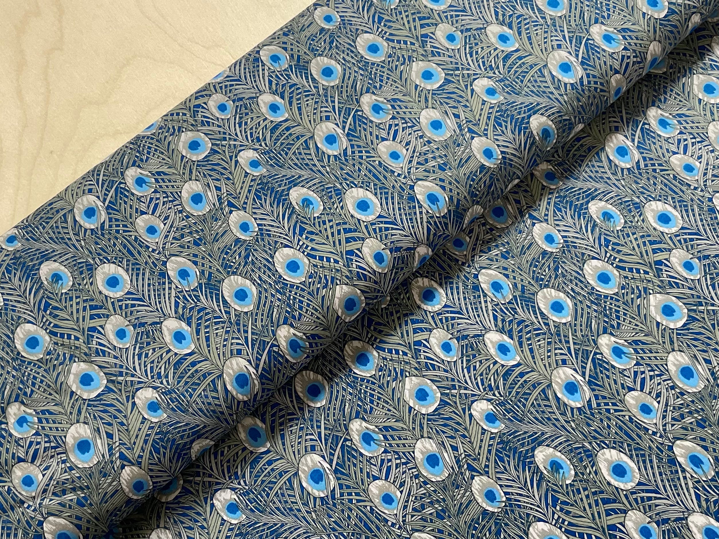 Peacock Feather Cotton Lawn