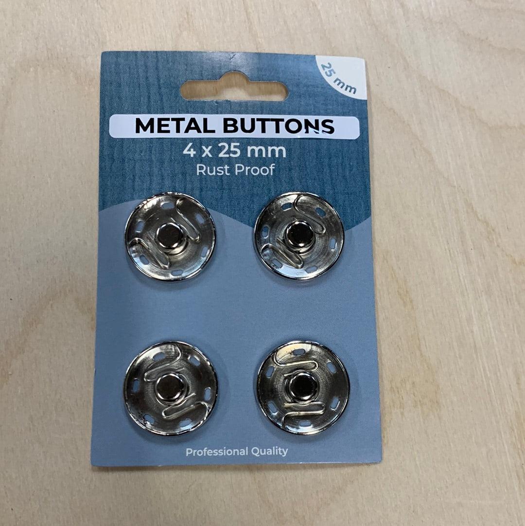 Metal Buttons 25mm