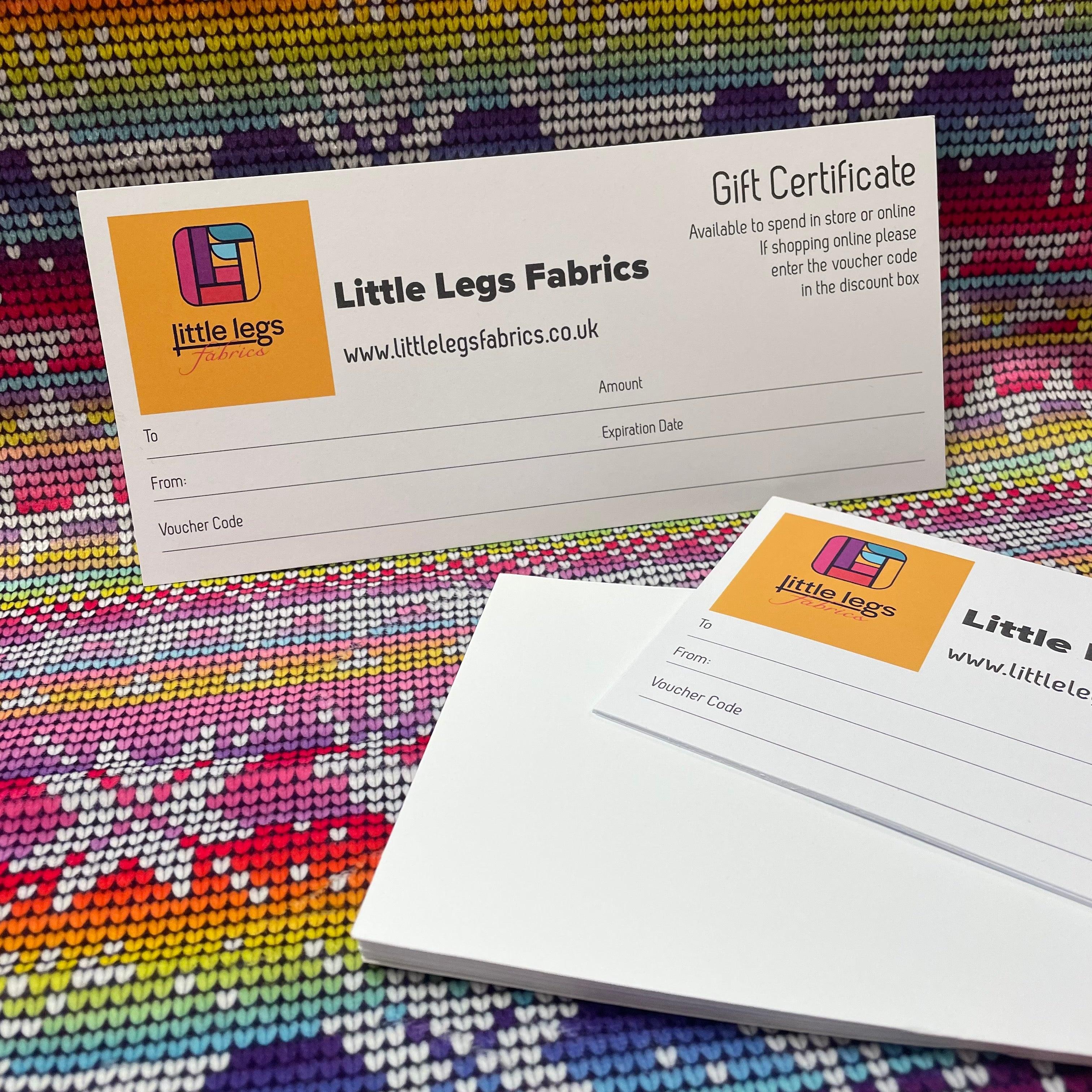 Gift Certificate Card and Envelope