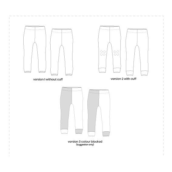 Scout leggings Age 0-24 Pattern Paper Scissors Sewing Pattern - PDF an ...